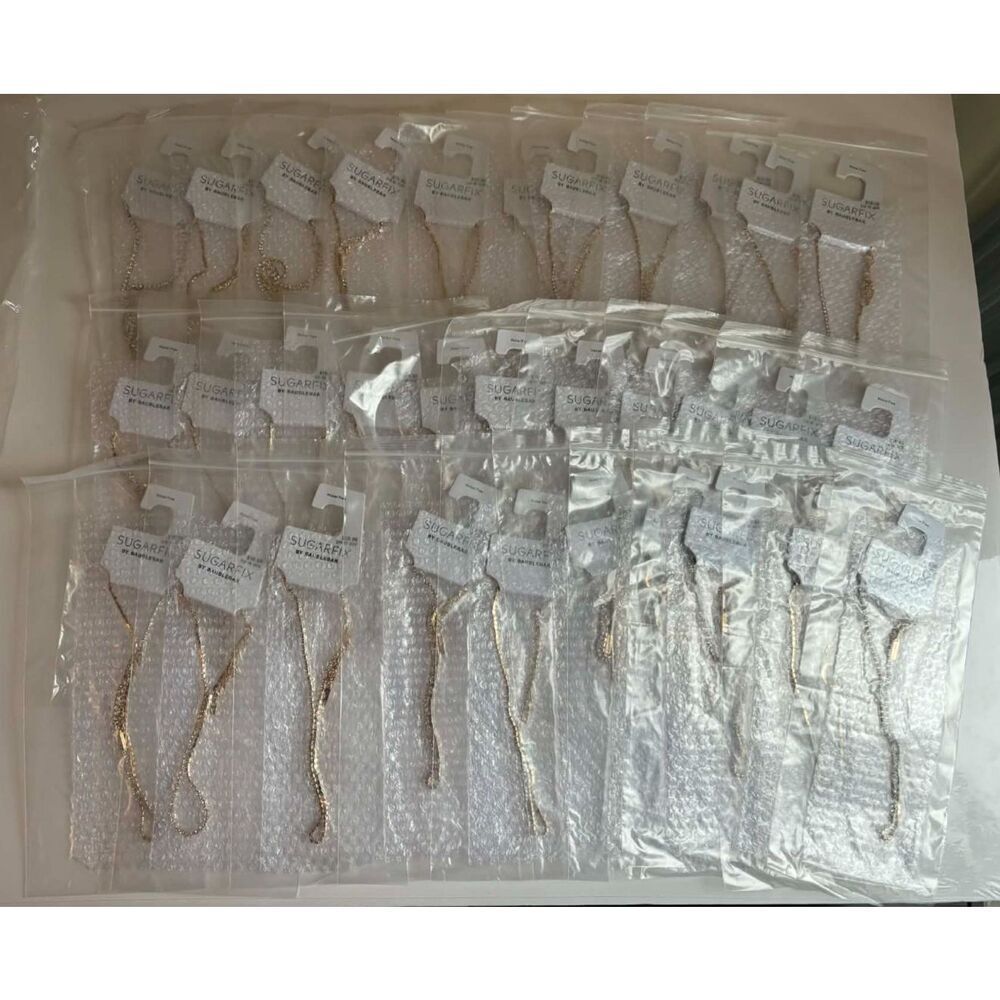 Baublebar Sugarfix Crystal Rhinestone Necklace Simple Design Costume Lot of 32